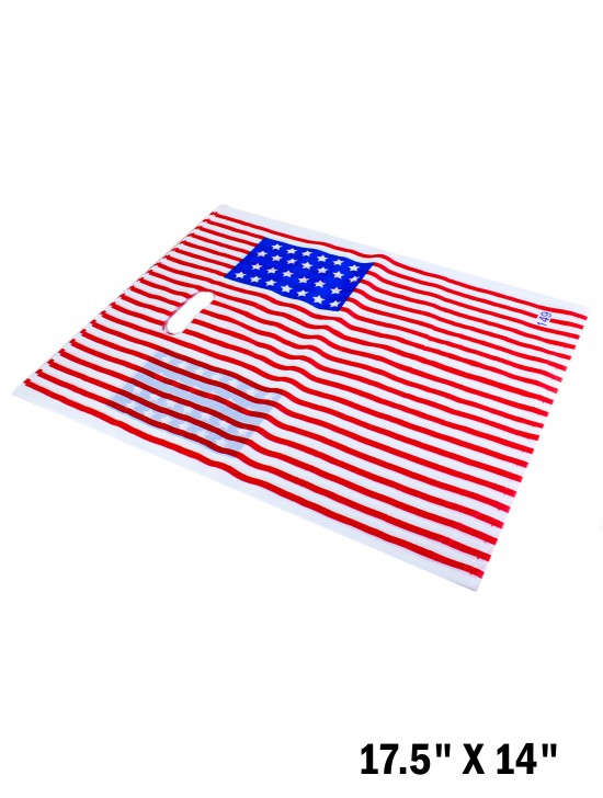 US FLAG PRINT GIFT BAG (100 Pcs)
